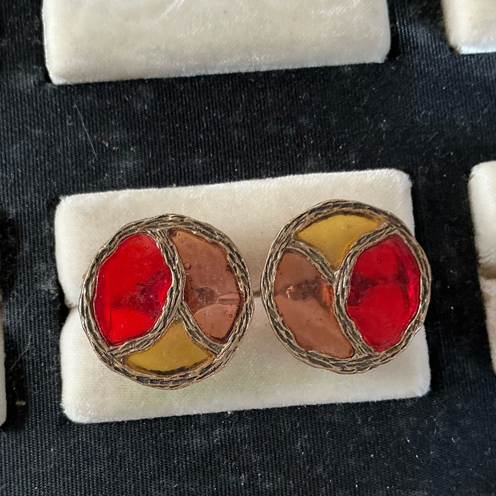 Vintage Translucent Cuff Links